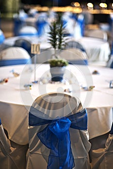 Wedding reception tables