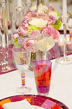 Wedding reception tables