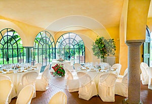 Wedding reception tables