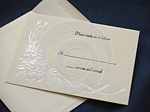 Wedding Reply Card photo