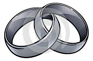 Wedding Ring Bands Vintage Illustration