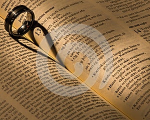 A wedding ring on a bible