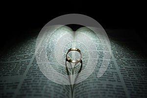 Wedding Ring and Bible