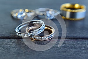 Wedding ring It is a diamond ring that is luxurious
