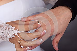 Wedding ring exchange