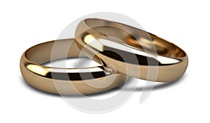 Wedding Ring Gold Pair