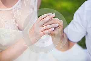 Wedding ring hand