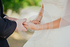 Wedding ring hands love