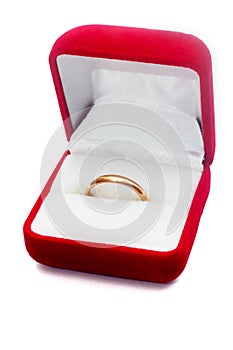 Wedding ring isolated