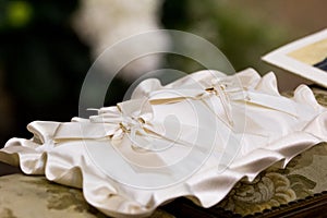 Wedding ring pillow