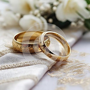 Wedding rings background wallpaper