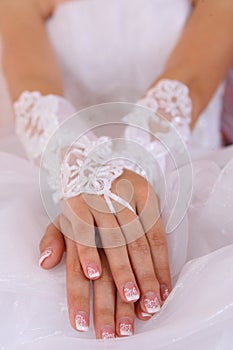 Wedding rings black and white photo