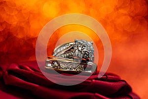 Wedding rings diamonds