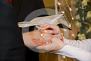 Wedding rings exchange