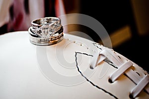 Wedding Rings on Football