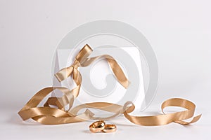 Wedding rings and invite