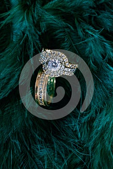 Wedding Rings Jewelry Silverly Detailed textured pattern Feathery Bridal Couple In Nairobi City County Kenya East Africa