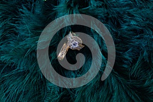 Wedding Rings Jewelry Silverly Detailed textured pattern Feathery Bridal Couple In Nairobi City County Kenya East African