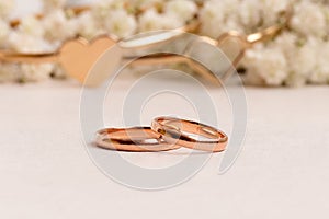 Wedding rings - love story photo