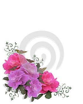 Wedding Roses Corner design