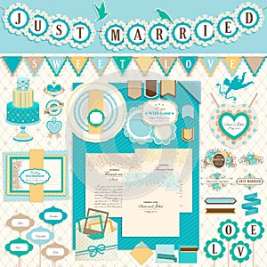 Wedding`s Day scrapbook elements