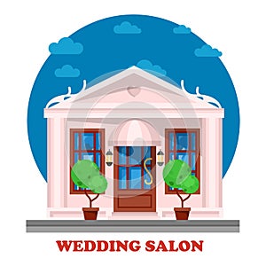 Wedding salon for marriage ceremony building
