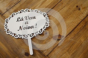 wedding sign with the words \