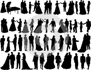 Wedding silhouettes