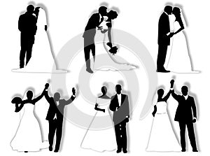 Wedding silhouettes