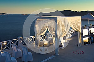 The wedding spot in Santorini caldera