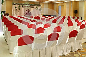 Wedding stage flower decorators banquet hall