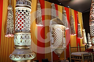 Wedding  stage of flowers disign