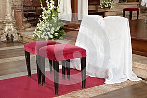 Wedding stool church