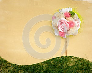 Wedding story flower tree background