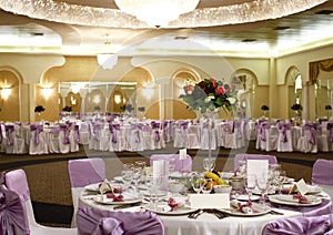 Wedding table arrangement