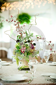 Wedding table centerpiece