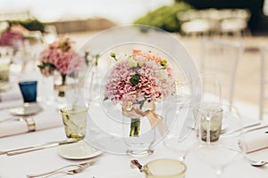 Wedding table decor