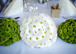Wedding table decoration