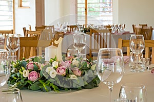 Wedding table decorations