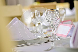 Wedding table detail