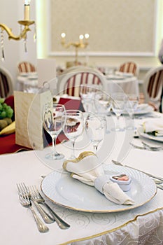 Wedding table details