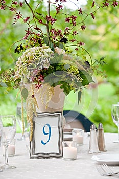Wedding table details