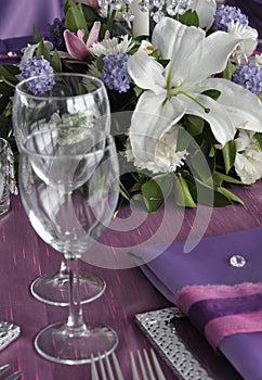 Wedding Table with Flowers