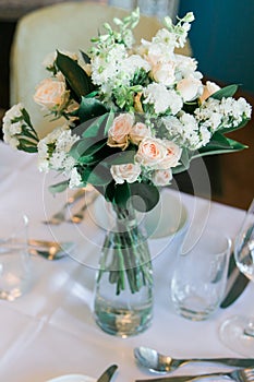 wedding table set for wedding