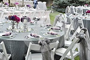 wedding table set