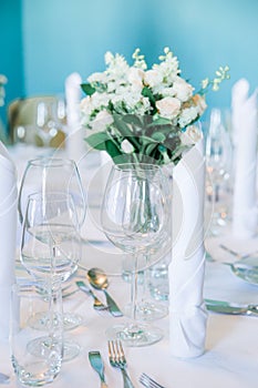 wedding table set for wedding