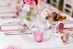 Wedding table setting