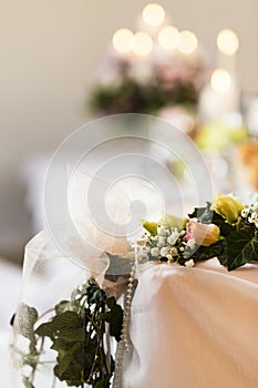 Wedding table setting