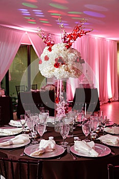 Wedding table setting