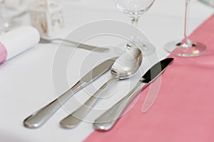 wedding table settings with decoration